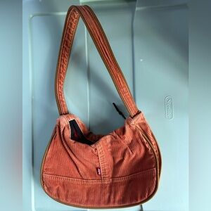 Levi's Vibrant Orange Corduroy Shoulder Bag